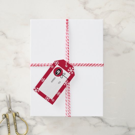 Universiteit van Georgia | Vakantie Cadeaulabel (Met Touw)