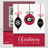 Universiteit van Georgia | Vakantie Feestdagenkaart (Voorkant / Achterkant)