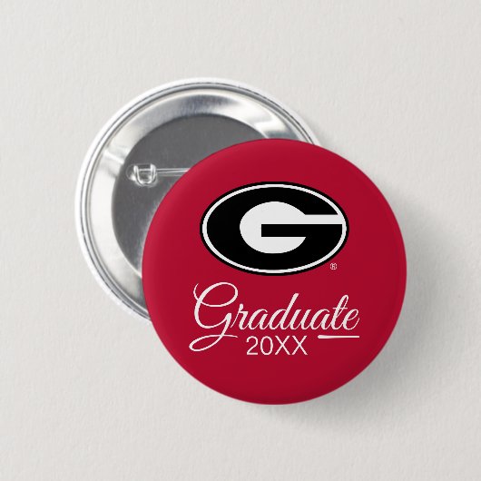 Universiteit van Georgië | Afstuderen Ronde Button 5,7 Cm (Voorkant /achterkant)