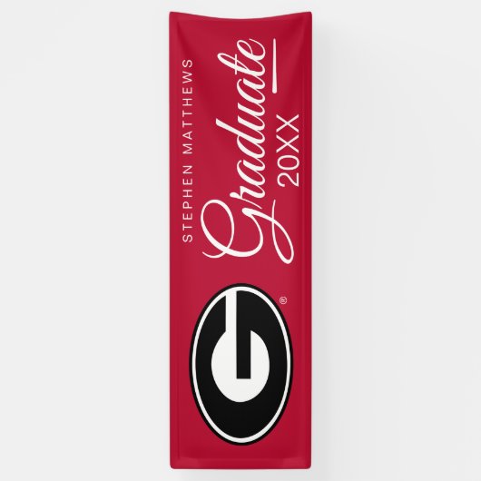 Universiteit van Georgië | Afstuderen Spandoek (Verticaal)