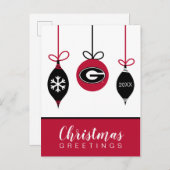 Universiteit van Georgië | Vakantie Feestdagenkaart (Voorkant / Achterkant)