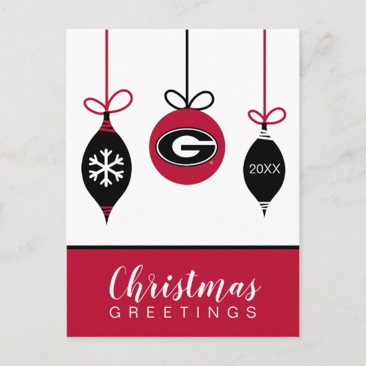 Universiteit van Georgië | Vakantie Feestdagenkaart (Voorkant)