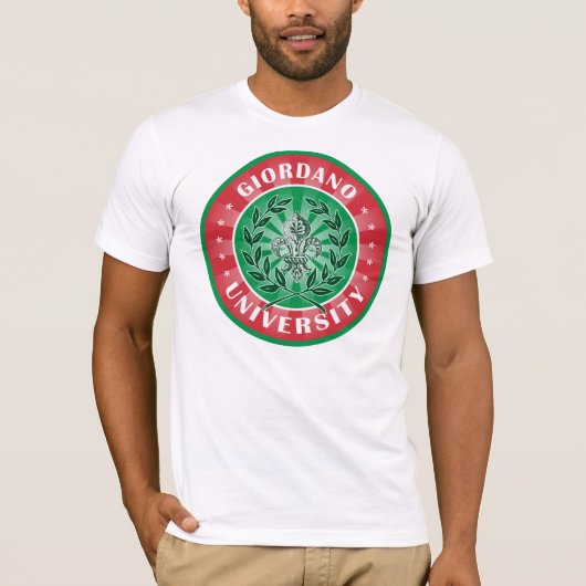 Universiteit van Giordano Italiaans T-shirt (Voorkant)