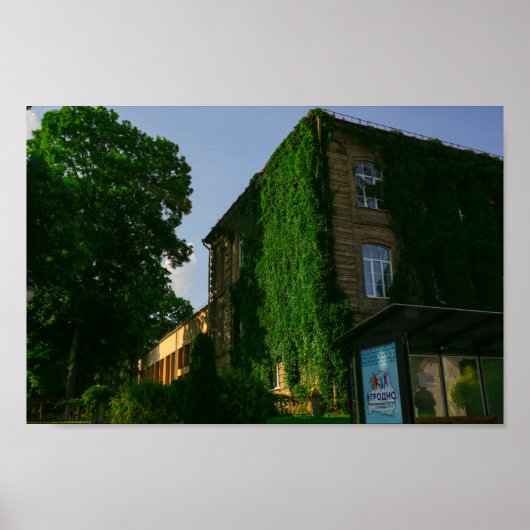 Universiteit van Grodno Wit-Russische Architectuur Poster (Voorkant)