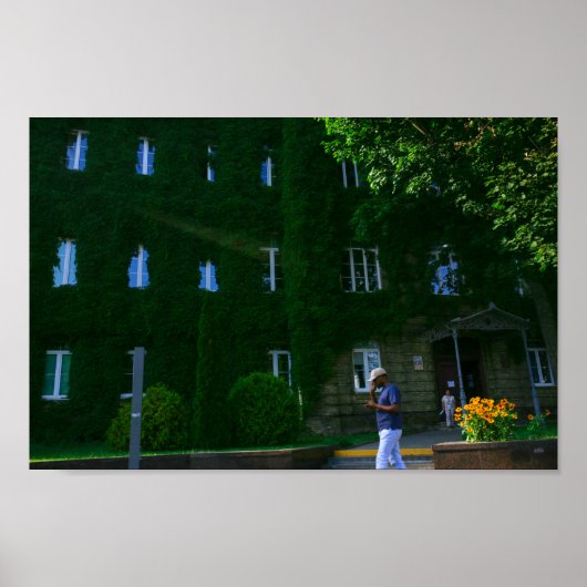 Universiteit van Grodno Wit-Russische Architectuur Poster (Voorkant)