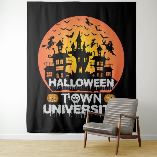 Universiteit van Halloween Wandkleed (In situ)