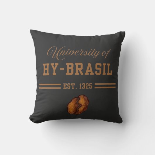 Universiteit van Hy-Brasil, opgericht in 1325 Kussen (Voorkant)