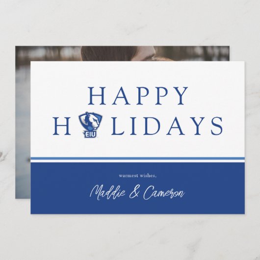 Universiteit van Illinois Panthers Logo Aankondiging (Voorkant / Achterkant)