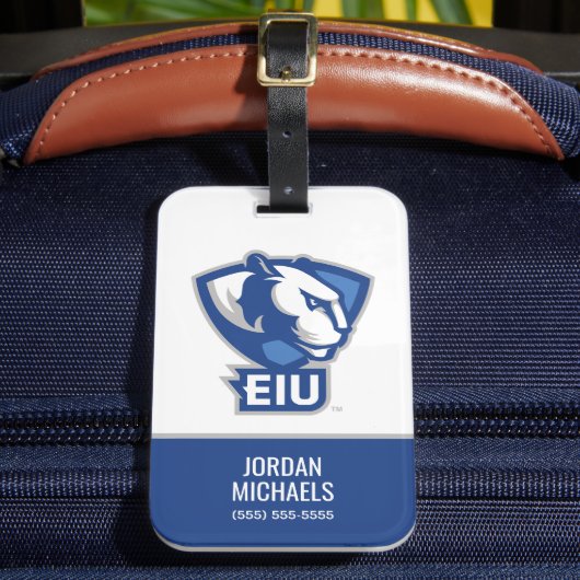 Universiteit van Illinois Panthers Logo Bagagelabel (Voorkant Insitu 2)