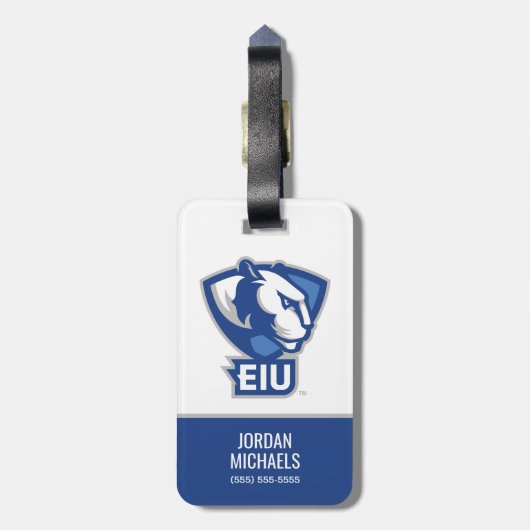 Universiteit van Illinois Panthers Logo Bagagelabel (Achterkant verticaal)