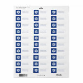 Universiteit van Illinois Panthers Logo Etiket (Full Sheet)