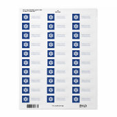 Universiteit van Illinois Panthers Logo Etiket (Full Sheet)