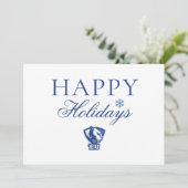 Universiteit van Illinois Panthers Logo Feestdagenkaart (Staand voorkant)