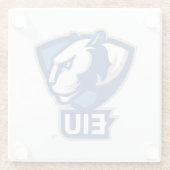 Universiteit van Illinois Panthers Logo Glazen Onderzetter (Achterkant)