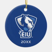 Universiteit van Illinois Panthers Logo Keramisch Ornament (Voorkant)