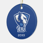 Universiteit van Illinois Panthers Logo Keramisch Ornament (Links)