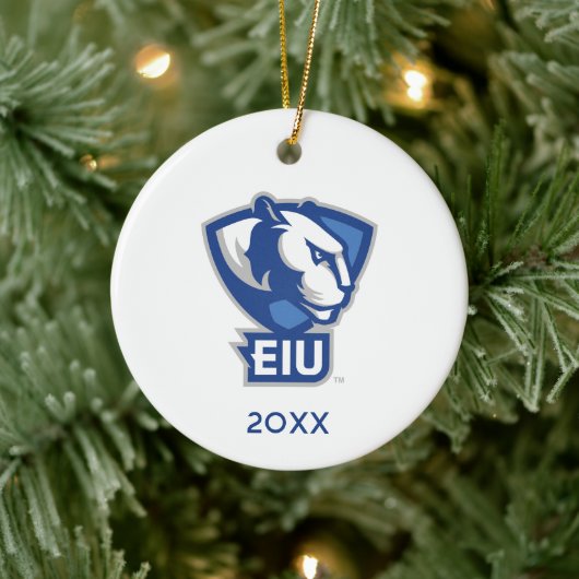 Universiteit van Illinois Panthers Logo Keramisch Ornament (Boom)