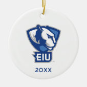 Universiteit van Illinois Panthers Logo Keramisch Ornament (Voorkant)