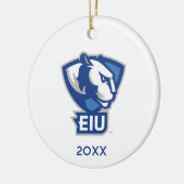 Universiteit van Illinois Panthers Logo Keramisch Ornament (Links)