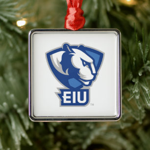 Universiteit van Illinois Panthers Logo Metalen Ornament