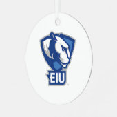 Universiteit van Illinois Panthers Logo Metalen Ornament (Voorkant links)