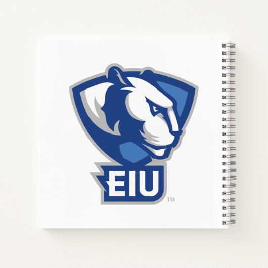 Universiteit van Illinois Panthers Logo Notitieboek (Achterkant)
