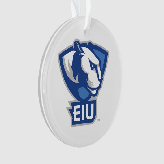 Universiteit van Illinois Panthers Logo Ornament (voorkant)