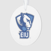 Universiteit van Illinois Panthers Logo Ornament (voorkant)