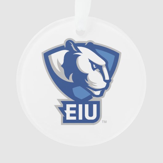 Universiteit van Illinois Panthers Logo Ornament (voorkant)