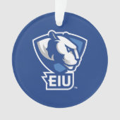 Universiteit van Illinois Panthers Logo Ornament (voorkant)