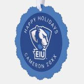 Universiteit van Illinois Panthers Logo Ornament Kaart (Links)