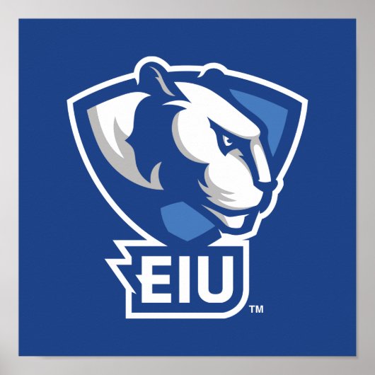 Universiteit van Illinois Panthers Logo Poster (Voorkant)