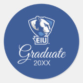 Universiteit van Illinois Panthers Logo Ronde Sticker (Voorkant)