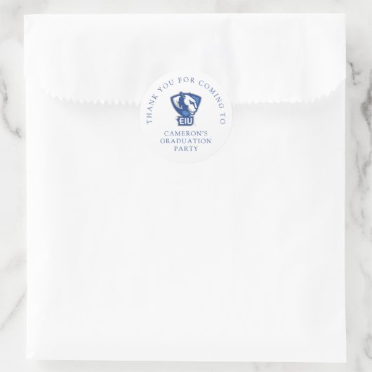 Universiteit van Illinois Panthers Logo Ronde Sticker (Tas)