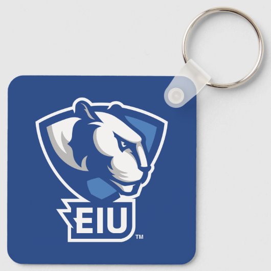 Universiteit van Illinois Panthers Logo Sleutelhanger (Achterkant)