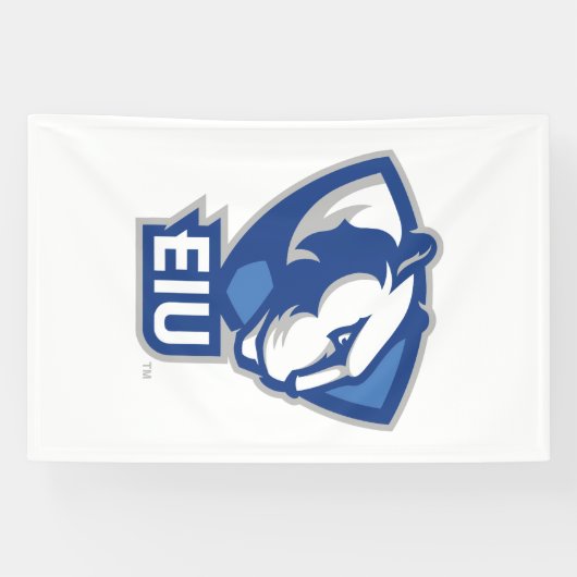 Universiteit van Illinois Panthers Logo Spandoek (Horizontaal)