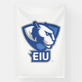 Universiteit van Illinois Panthers Logo Spandoek (Verticaal)