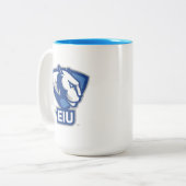 Universiteit van Illinois Panthers Logo Tweekleurige Koffiemok (Voorkant links)