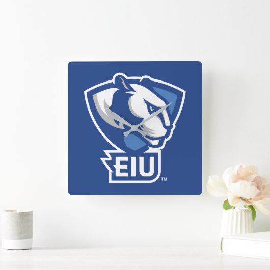 Universiteit van Illinois Panthers Logo Vierkante Klok (Huis)