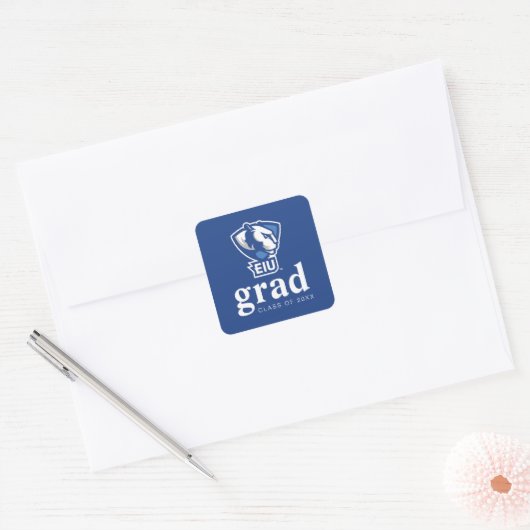 Universiteit van Illinois Panthers Logo Vierkante Sticker (Envelop)