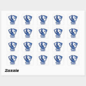 Universiteit van Illinois Panthers Logo Vierkante Sticker (Vel)