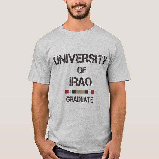 Universiteit van Irak afstuderen 2 T-shirt (Voorkant)