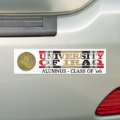 Universiteit van Irak Alumnus Sticker (Op auto)