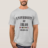 Universiteit van Irak stencil afstuderen T-shirt (Voorkant)