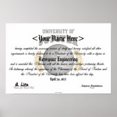 Universiteit van Jupiter Diploma Poster (Voorkant)