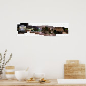 Universiteit van Kaapstad bij nacht Poster (Keuken)