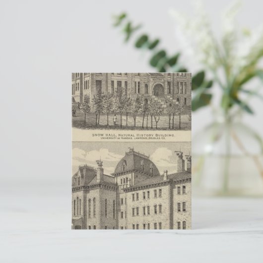Universiteit van Kansas Briefkaart (Staand voorkant)