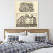 Universiteit van Kansas Canvas Afdruk (Insitu (Slaapkamer))