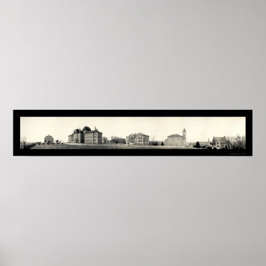 Universiteit van Kansas Foto 1908 Poster (Voorkant)