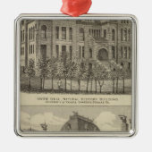 Universiteit van Kansas Metalen Ornament (Voorkant)